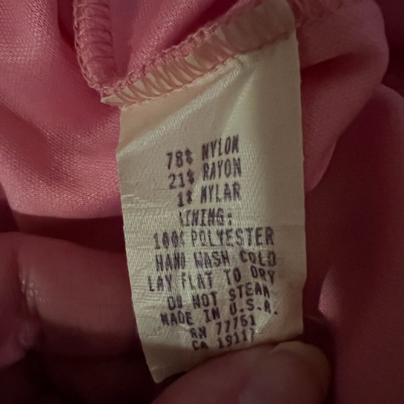 🚫SOLD🚫 Vintage Betsey Johnson Pink Sheer Midi Dress - Picture 7 of 7